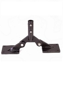 Heavy-duty black adjustable roof mount base for installing weathervanes on various roof pitches.