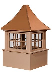Cedar Carlisle cupola with decorative windows