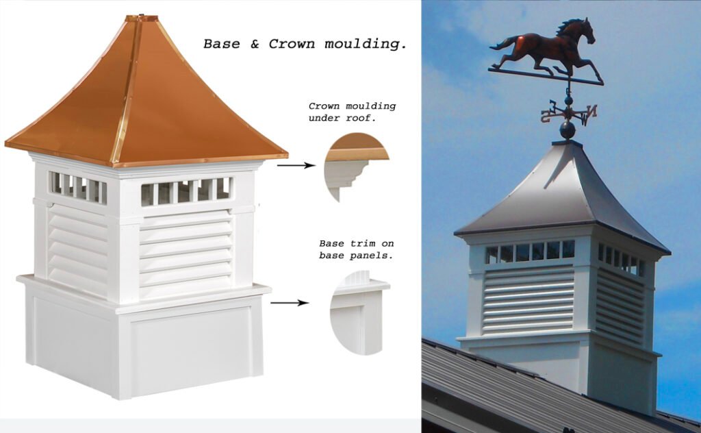 cupola base and crown moulding