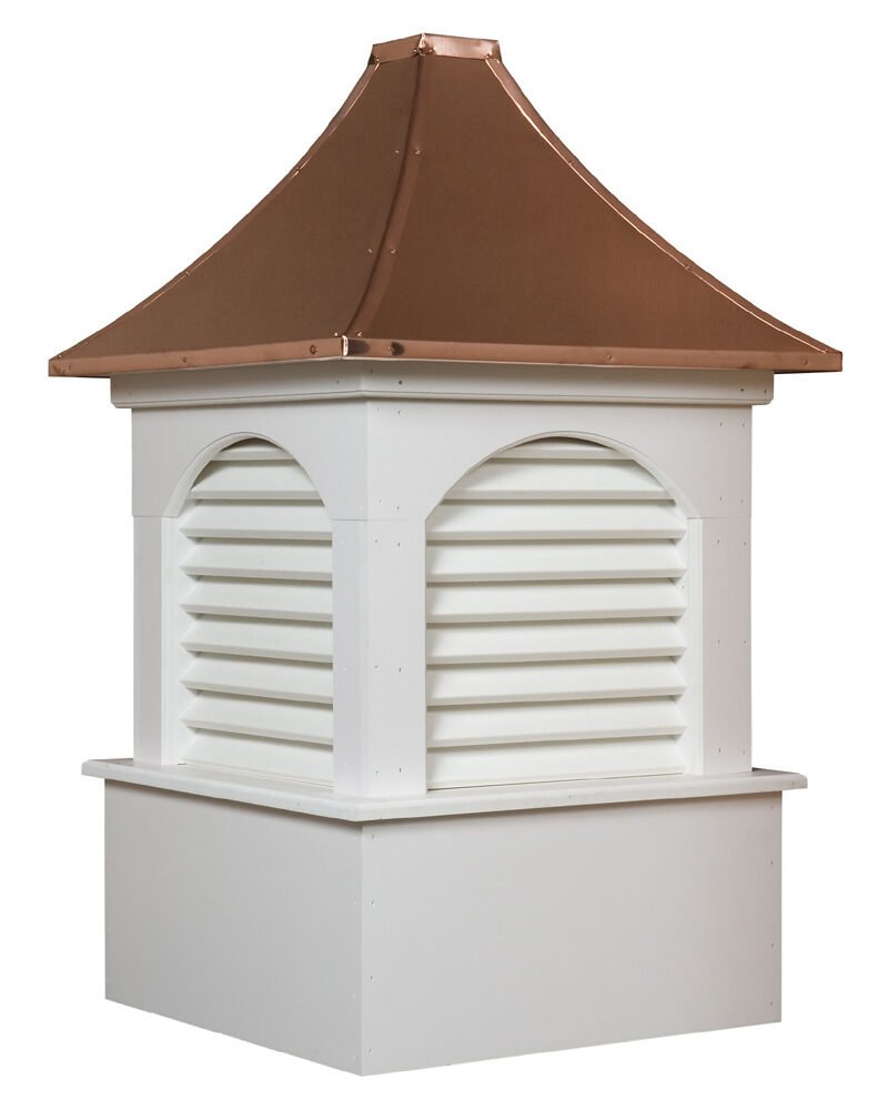Dalton vinyl cupola with copper pyramid roof