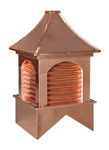 Dalton cupola with copper pyramid roof