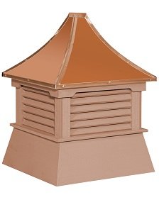 Elite cedar cupola with copper pyramid roof