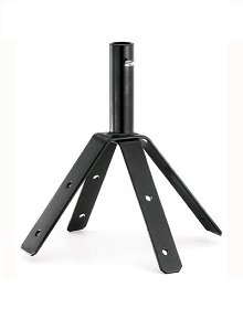 Four-sided roof mount bracket for installing a weathervane on a peaked roof