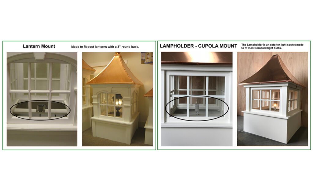 lantern mount for cupola