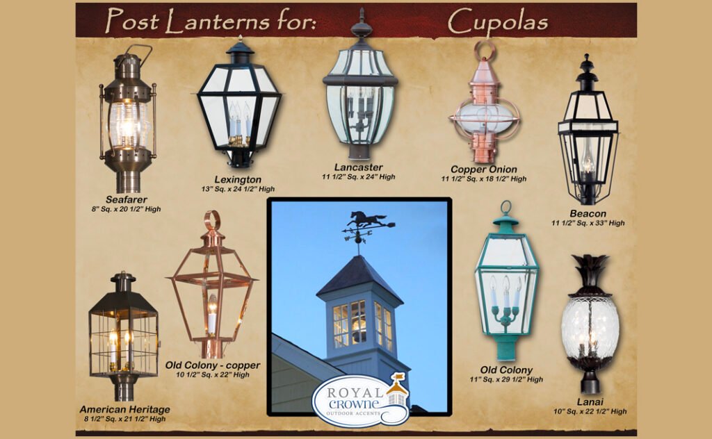 post lanterns for cupolas