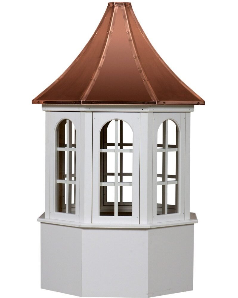 Salisbury style vinyl cupola with copper roof