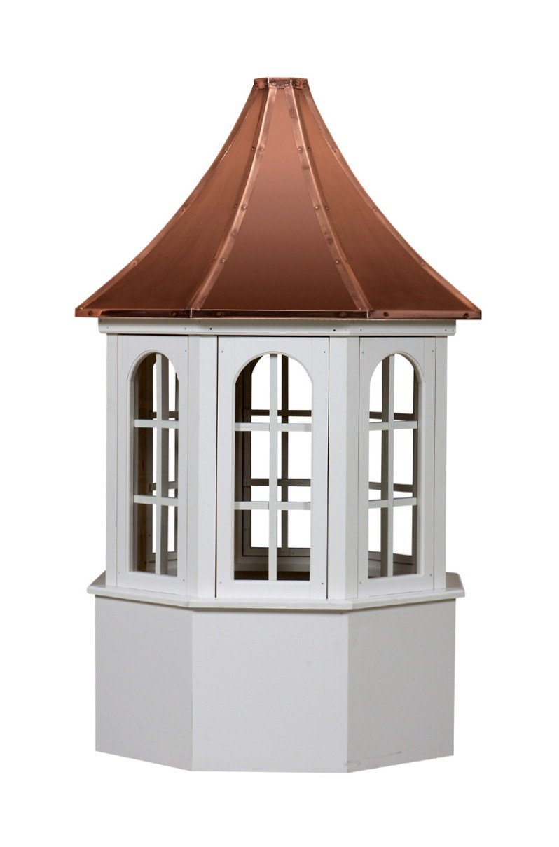 Salisbury style vinyl cupola with copper roof