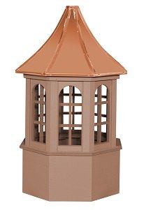 Salisbury style cedar cupola with copper roof