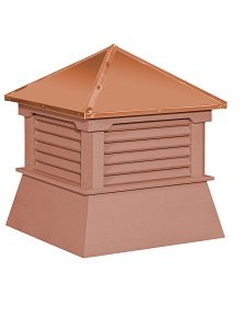 Classic cedar shed cupola with louvered sides